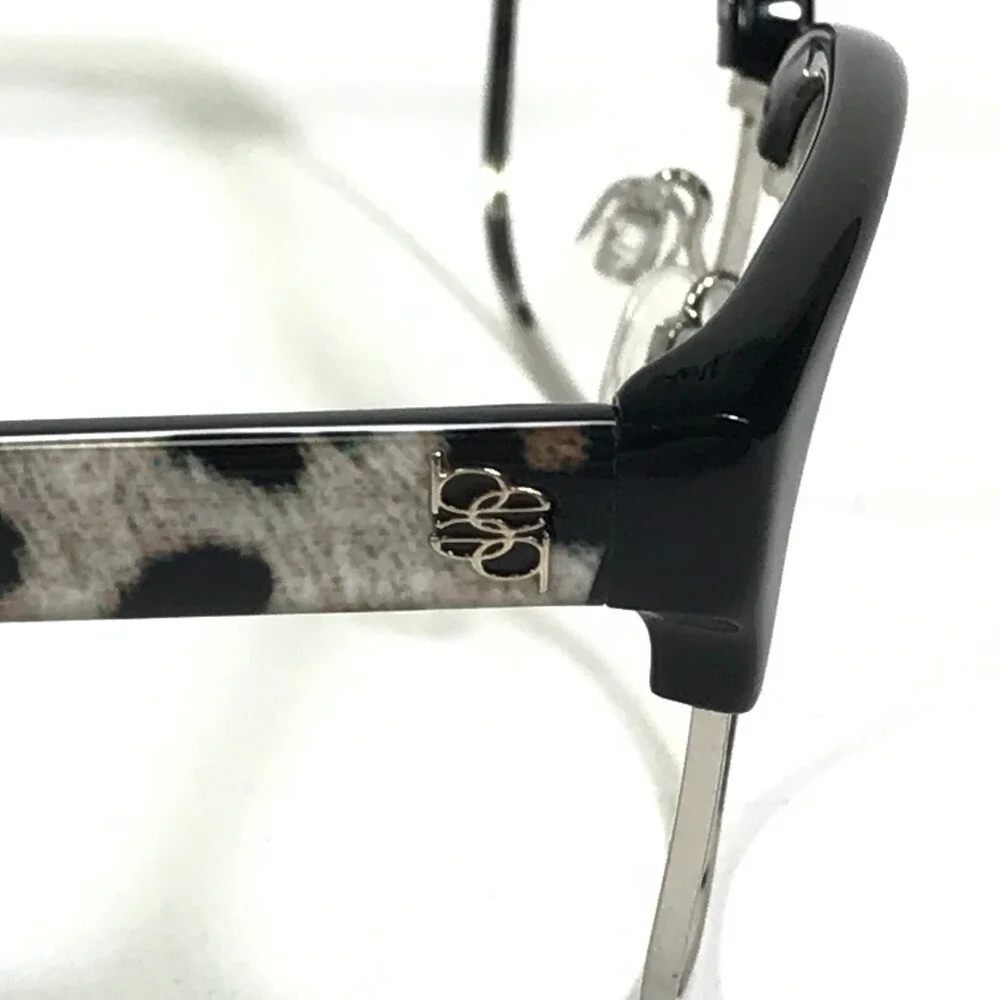Bebe Eyeglasses Frames BB7186 001 JET TROUBLEMAKER Black Cheetah Print 56-17-135